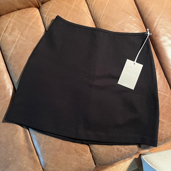 Everlane The Dream Mini Skirt Black NWT - Picture 4 of 8
